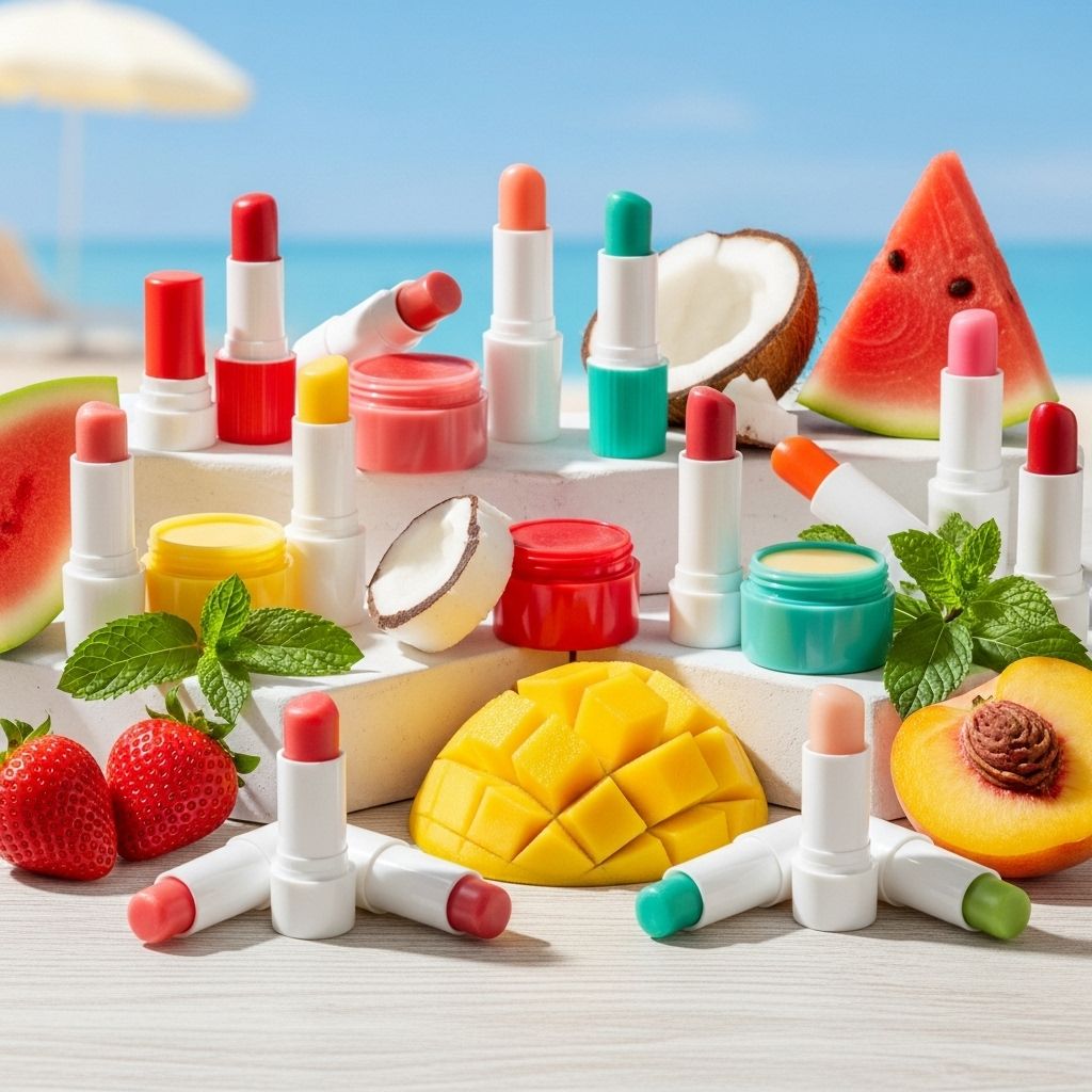 Find the perfect flavored lip balm to match every summer activity, mood, and moment with this expertly curated guide.