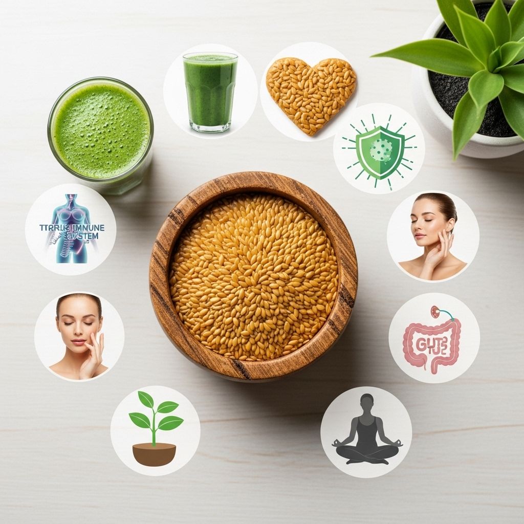 Flaxseed Health Benefits: Nutritional Powerhouse & Wellness Guide A simple daily addition that nourishes heart function, digestion, and overall vitality.