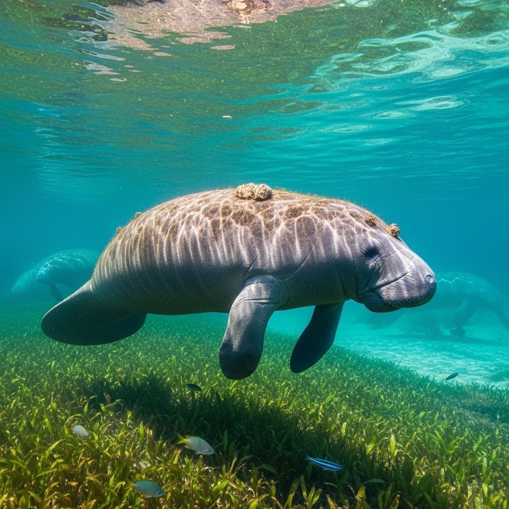 Florida's manatees face unprecedented threats from pollution, habitat loss, and climate change, demanding immediate conservation action.