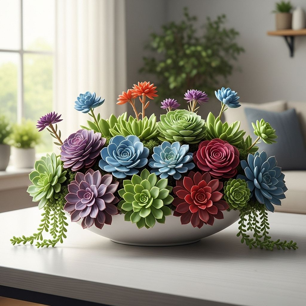 These sculptural rosettes add a touch of living art to your home with effortless charm.