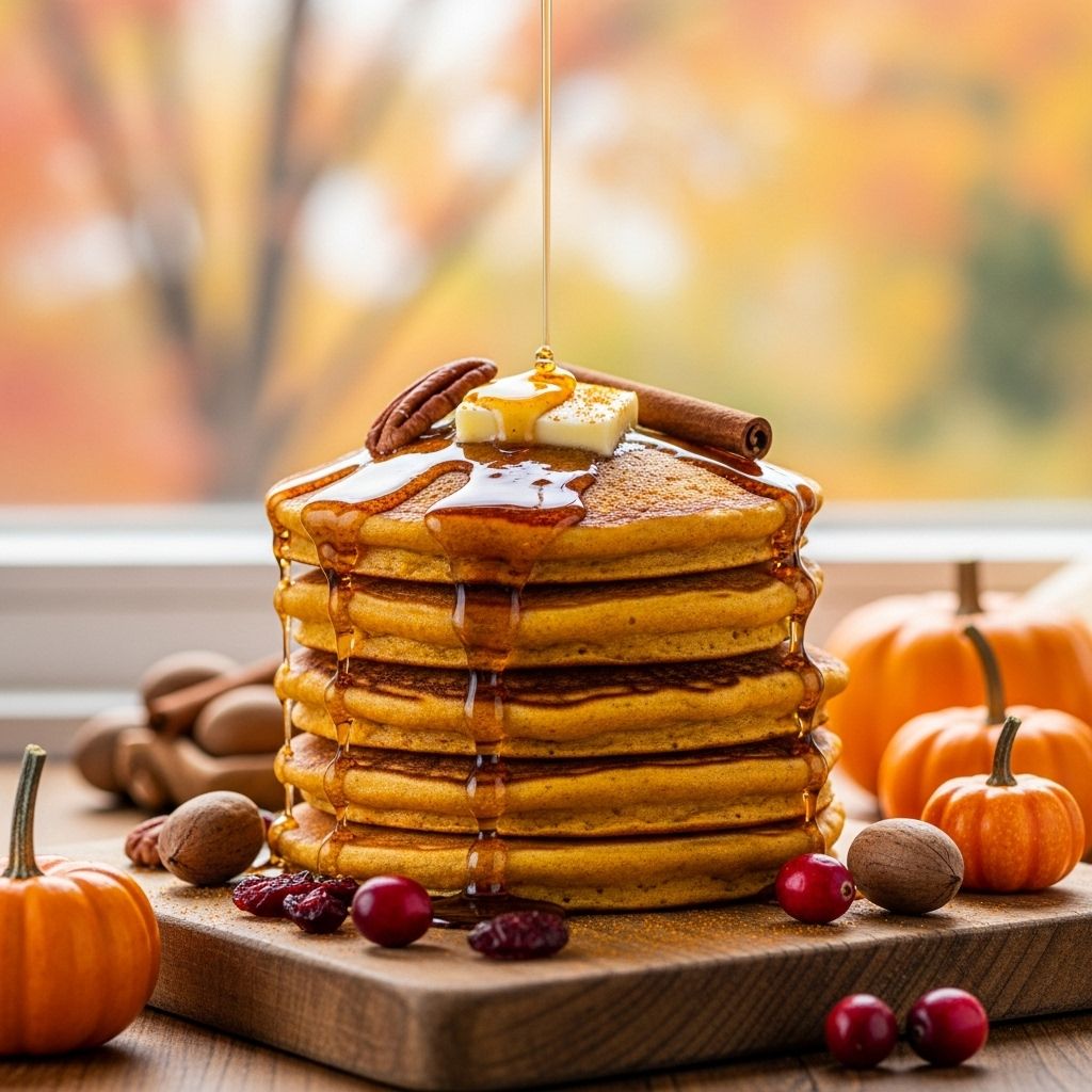 Fluffy Pumpkin Pancakes: A Cozy Fall Breakfast Recipe A seasonal spin on a classic morning treat, infused with real puree and warm spices.