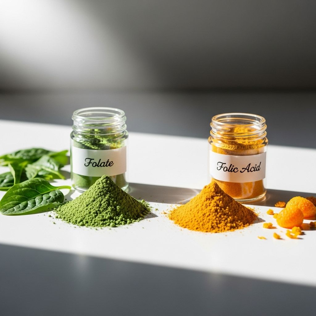 Folate vs. Folic Acid: Understanding Differences, Benefits & Health Impacts Food and supplement vitamin forms impact your health and prenatal nutrition.