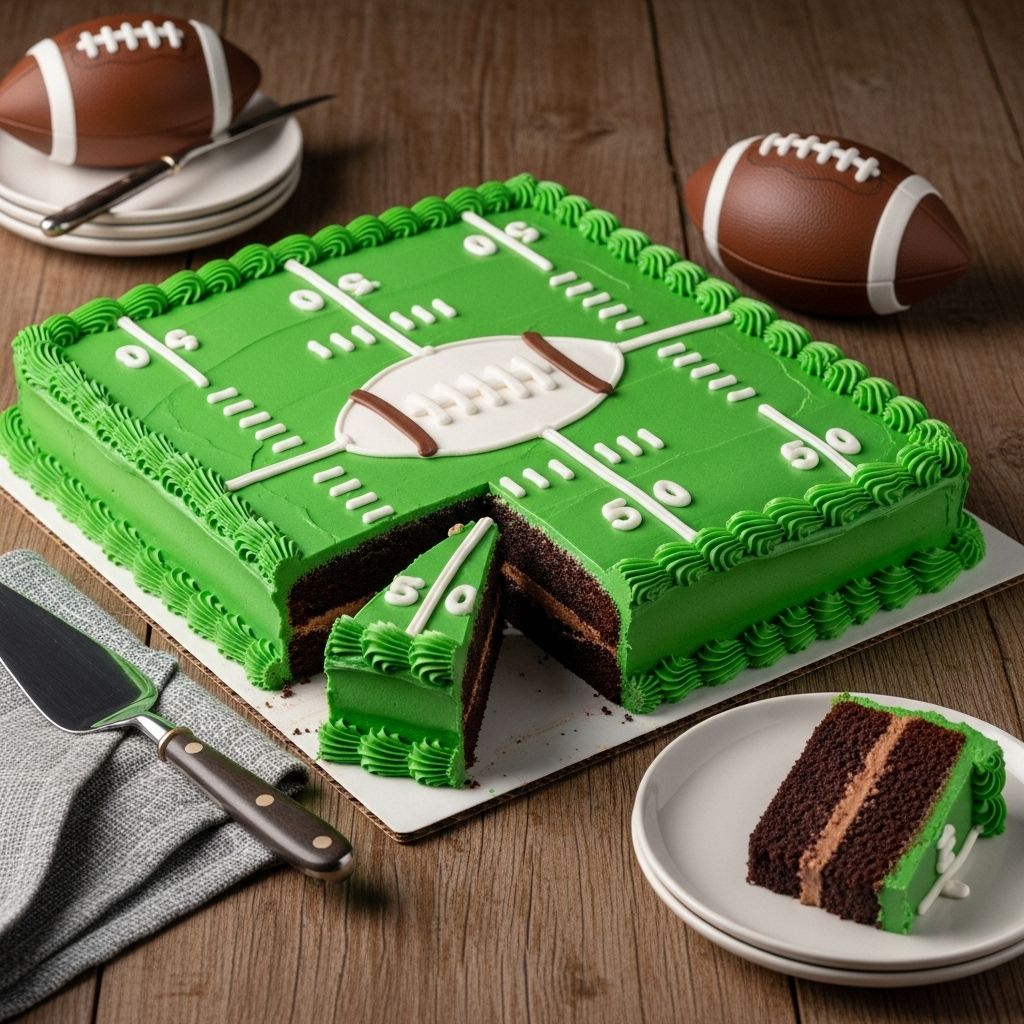 Turn chocolate into a playful gridiron masterpiece with frosting and candy accents.