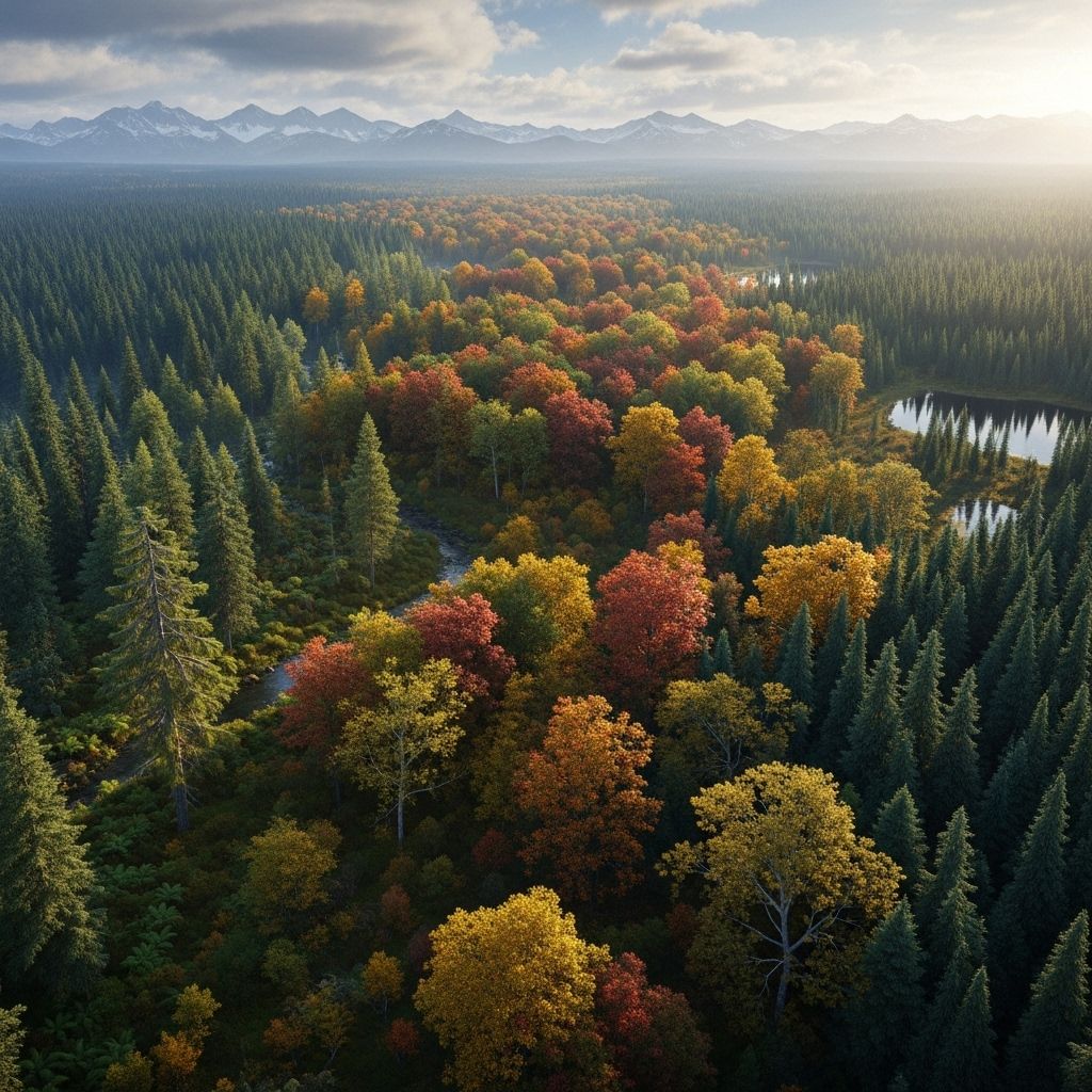 Explore the diversity, ecology, and environmental importance of North America's forest biomes in detail.