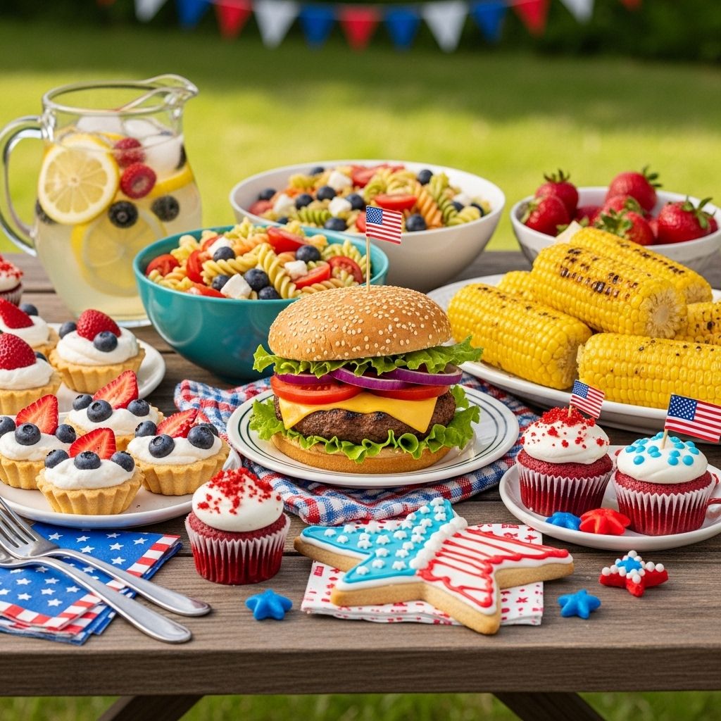 Vibrant menu filled with iconic flavors and fresh twists for your summer celebration.