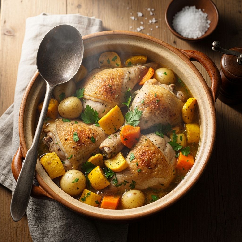A gentle poaching method draws out rich, savory flavors for an inviting, cozy meal.