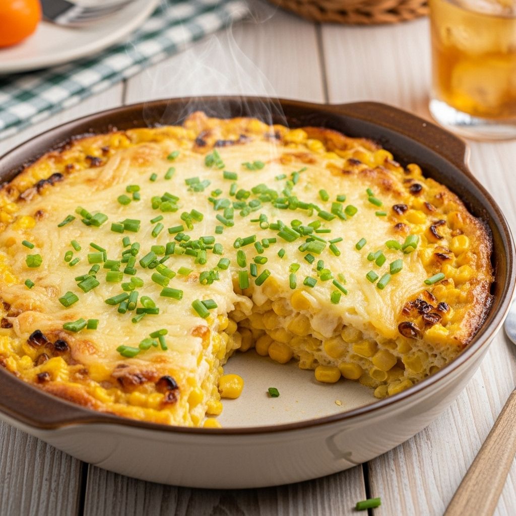 Fresh Corn Casserole Recipe A no-fuss dish that highlights seasonal sweetness and crunchy texture in every bite.