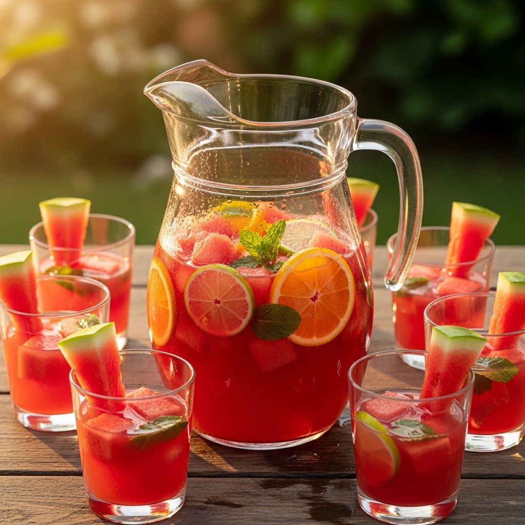 A refreshing blend of juicy fruit and crisp wine elevates any warm-weather gathering.