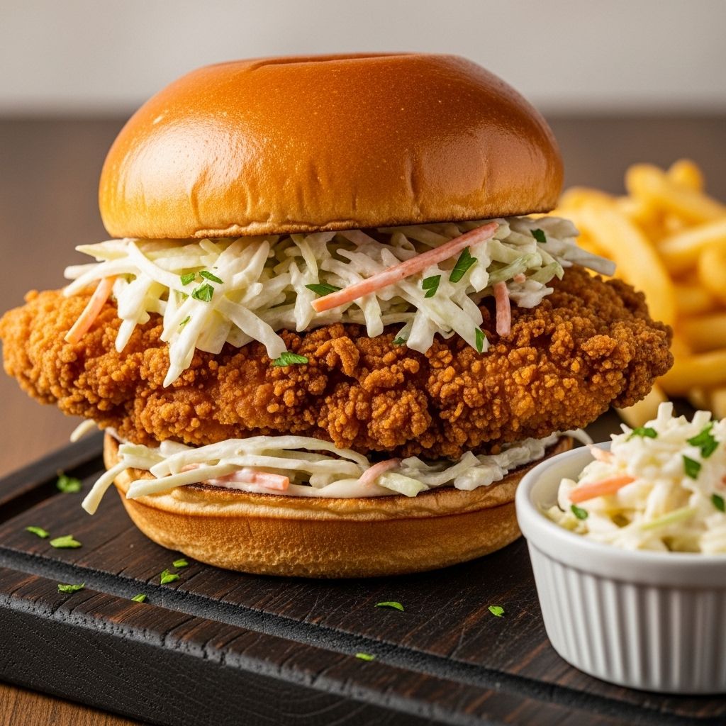 Master pairing crispy protein with tangy, rich toppings for unforgettable bites.