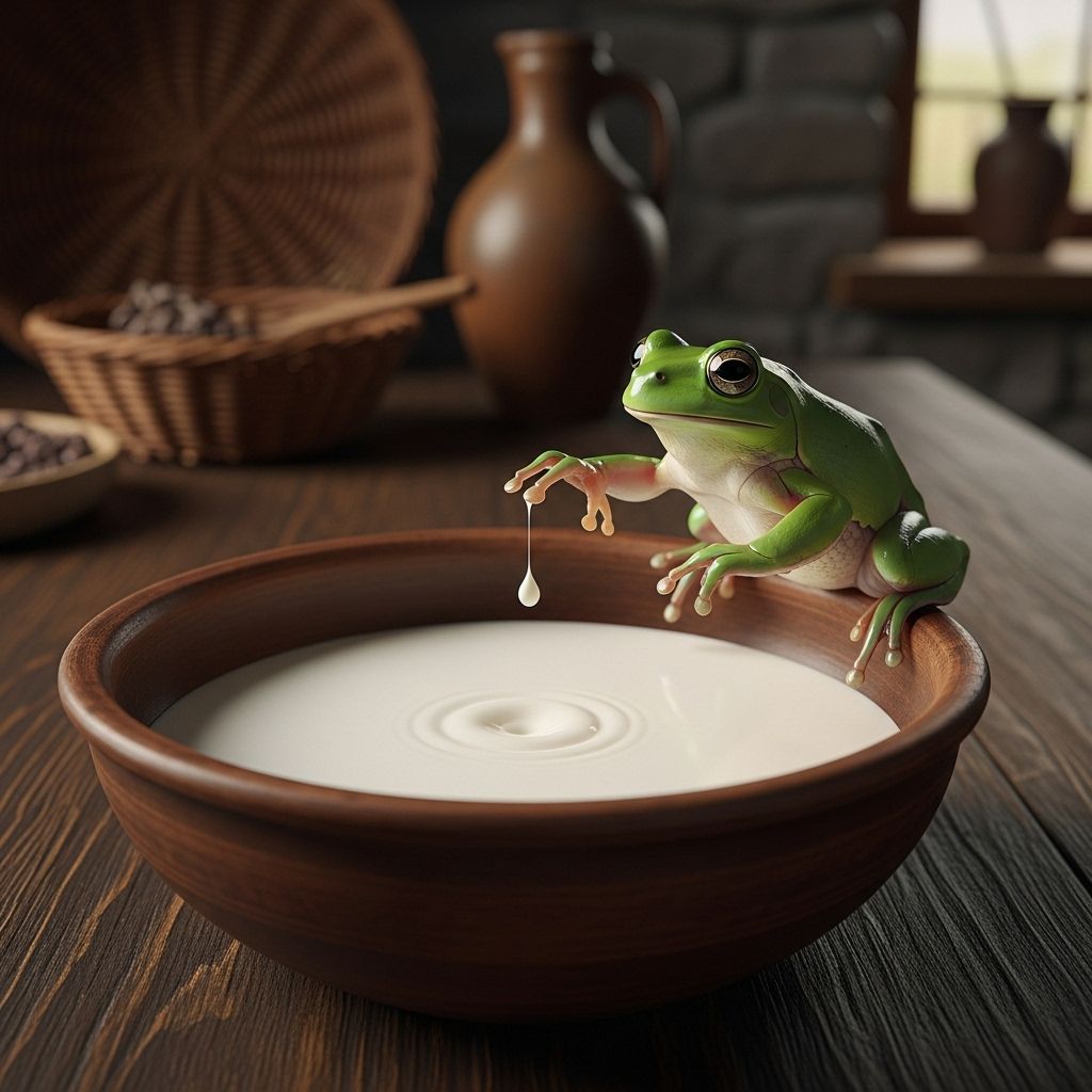 Delve into the curious history and surprising science behind the tradition of using live frogs to keep milk fresh before the era of refrigeration.