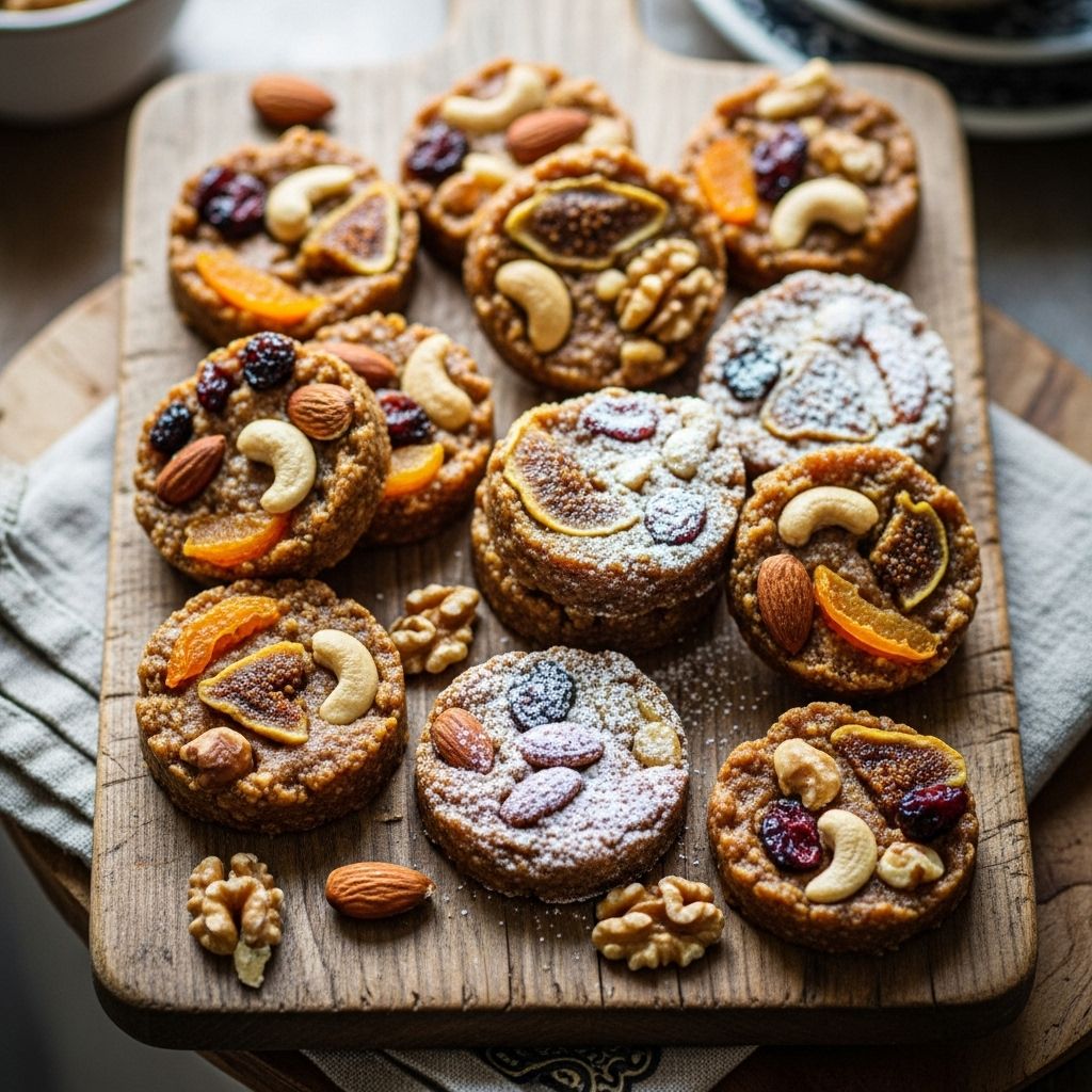 Elevate snack time with homemade fruit and nut coins—a quick, healthy treat combining chocolate, dried fruits, and nuts.