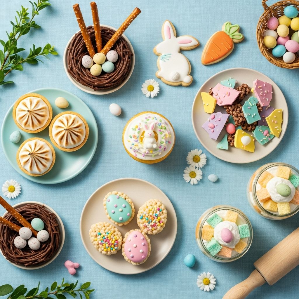 Celebrate spring with easy-to-make sweets that bring family joy and colorful cheer.