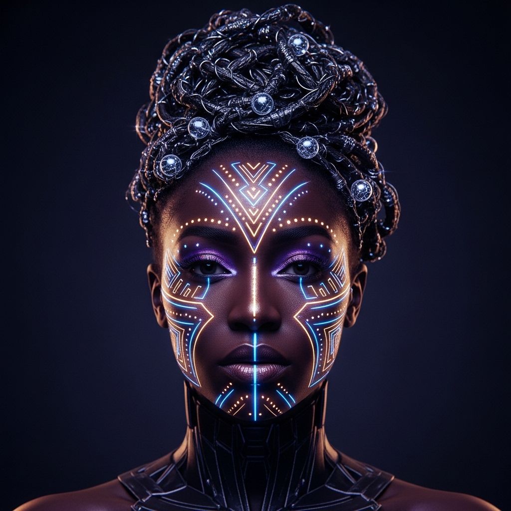 The Future of Black Beauty: Bold Visions Through Afrofuturism Envisioning a world where Black beauty leads the way, Afrofuturism inspires radical new self-expression, cultural celebration, and innovation in beauty.