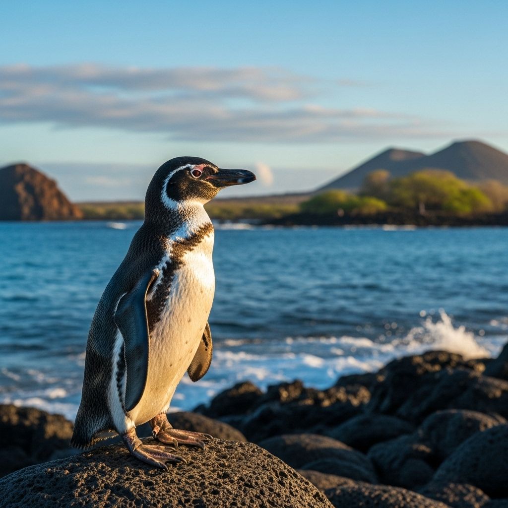Galápagos Penguin: Endangered Icon of the Equator Rare and resilient: Discover the challenges, habitat, and conservation of the Galápagos Penguin.