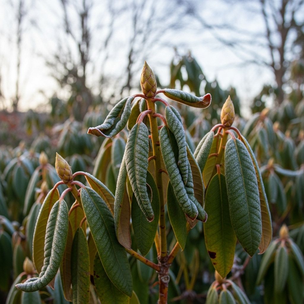 Curling leaves help plants conserve moisture and avoid frost damage during cold spells.