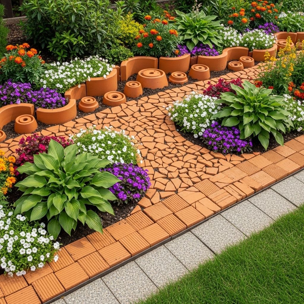 Simple clay accents bring warmth and structure to outdoor spaces with style and charm.
