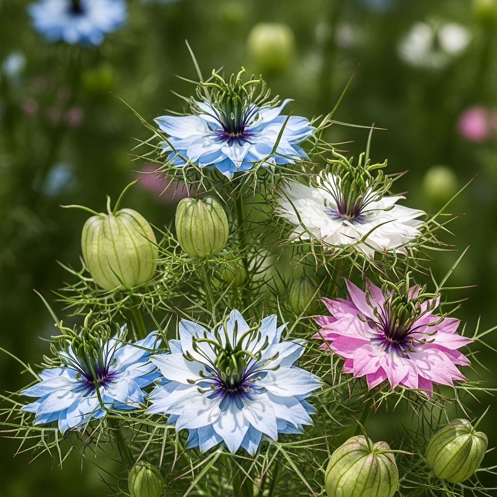 Feathery foliage and sculptural seed pods bring texture and charm to garden displays.