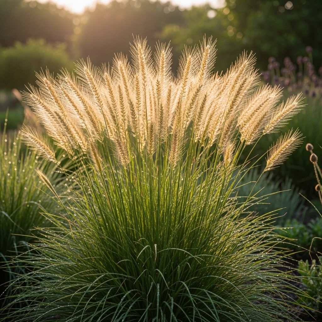 Shimmering plumes add graceful movement and architectural flair to sunlit landscapes.