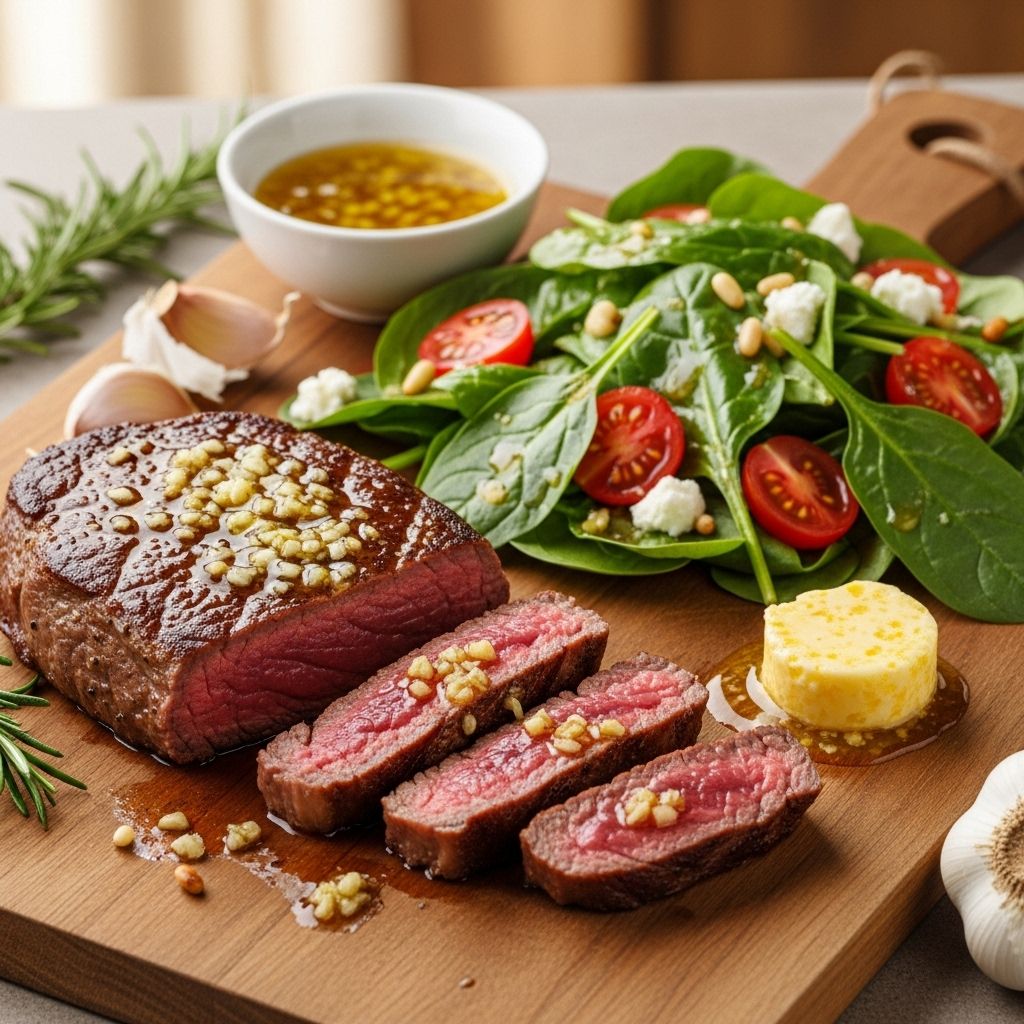 Simple steps ensure juicy, tender meat complemented by vibrant greens.