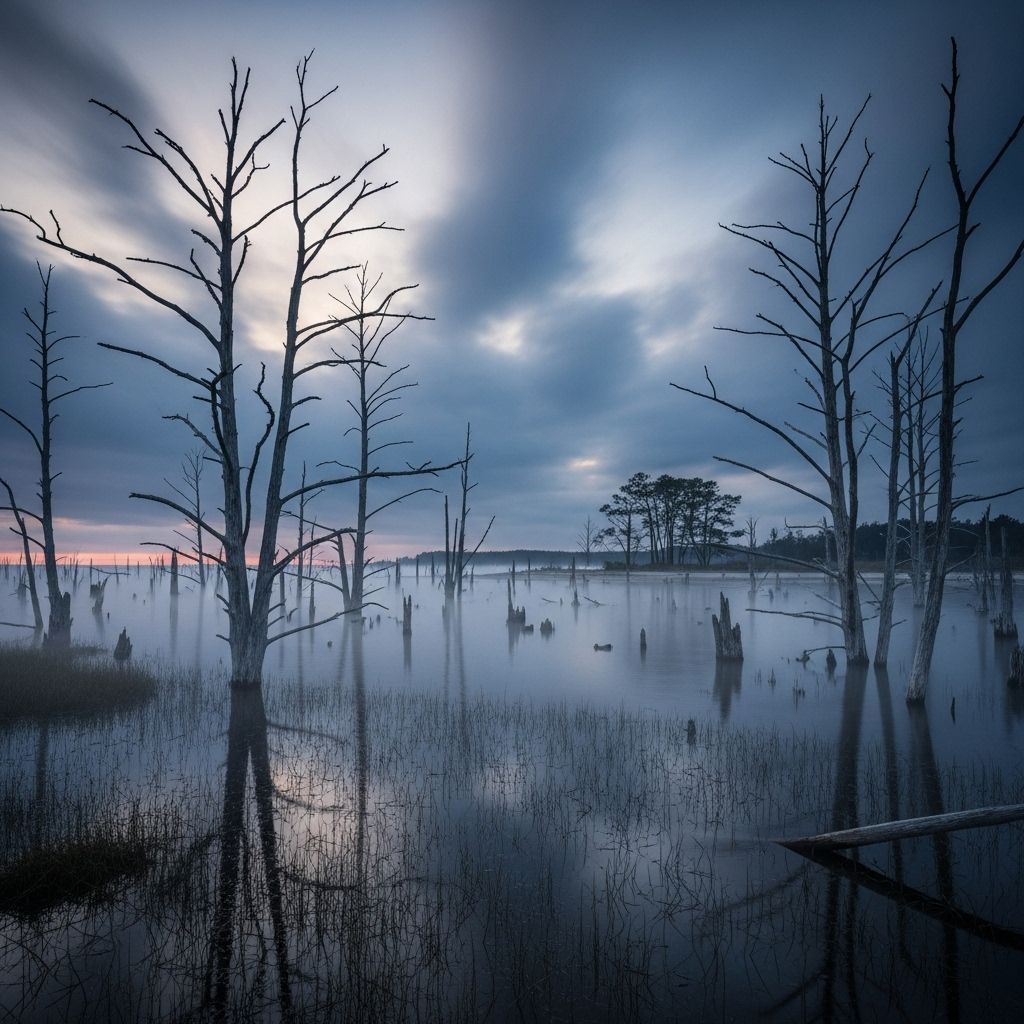 How ghost forests are warning signs of climate change, impacting ecosystems, communities, and the very shape of our coasts.