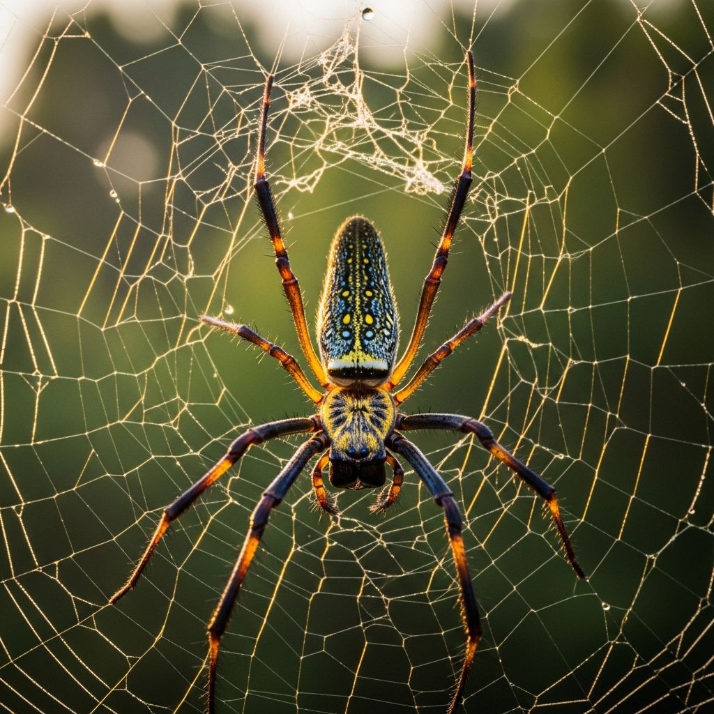 They may look daunting, but these orb-weavers are harmless and help keep insects at bay.