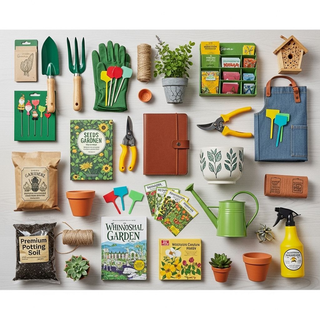 Durable gear and cozy comforts merge with creative decor to inspire green-thumb passion.