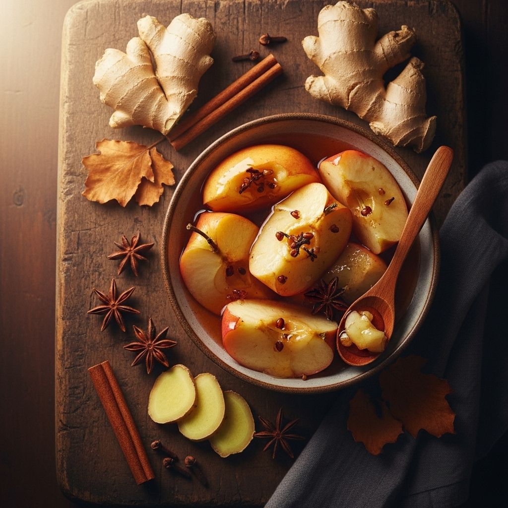 Discover the soothing flavor and health benefits of ginger-infused honey apples—a perfect comfort recipe for any season.
