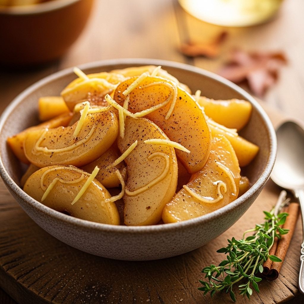 Experience autumn comfort with this vibrant, anti-inflammatory apple dessert, infused with spiced honey for wellness and flavor.