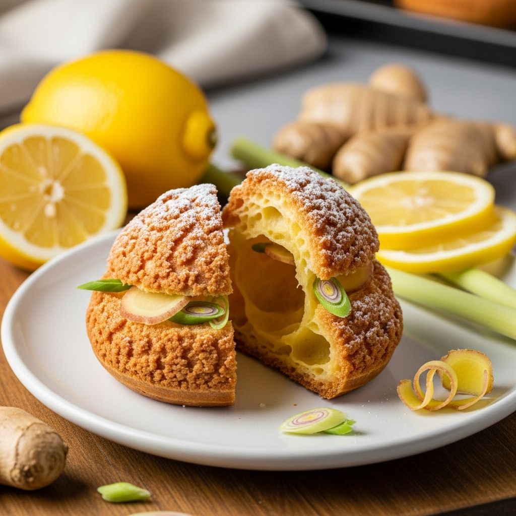 Infusing zest and spice into delicate shells creates a pastry that surprises the palate.