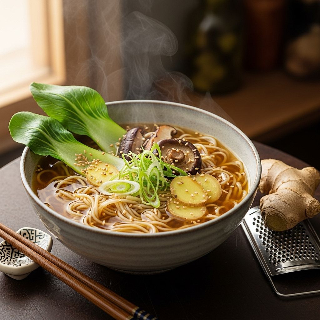 Discover the nourishing power of homemade ginger noodle soup—fast, flavorful, and healthier than store-bought ramen.