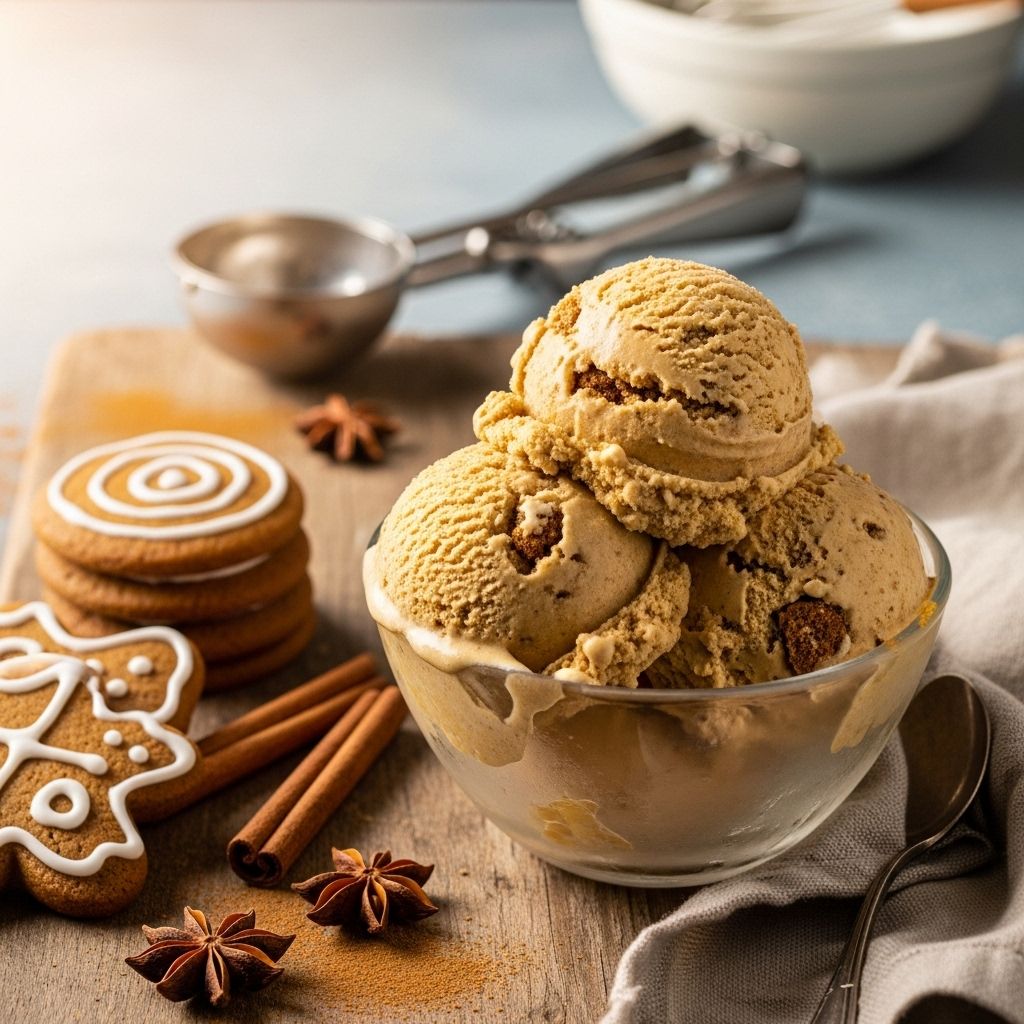 This spiced, creamy dessert turns holiday cookies into a refreshing frozen delight.