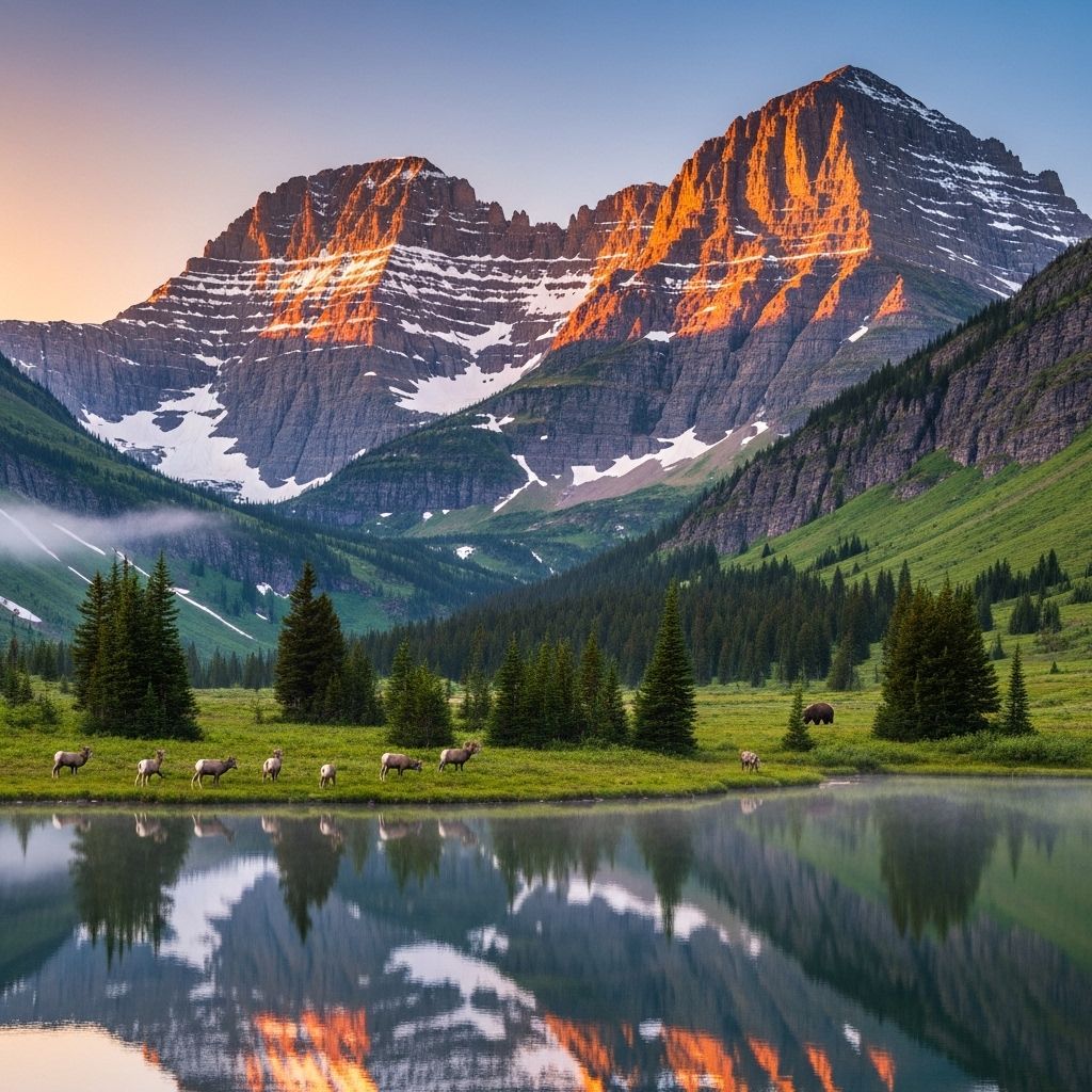 Discover the breathtaking beauty and rich biodiversity of Glacier National Park, where pristine landscapes harbor iconic wildlife.
