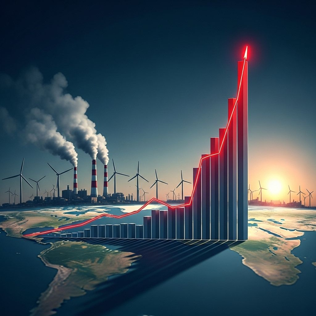 Global CO2 Emissions in 2021 Reach Record High After Pandemic Dip Global carbon emissions surge to unprecedented heights in 2021, fueled by economic recovery and continued fossil fuel reliance.