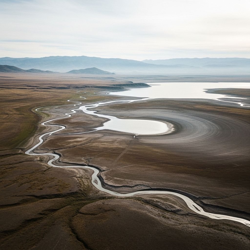 Across every continent, vital lakes and rivers are shrinking due to complex climate and human pressures threatening water security, agriculture, and biodiversity.