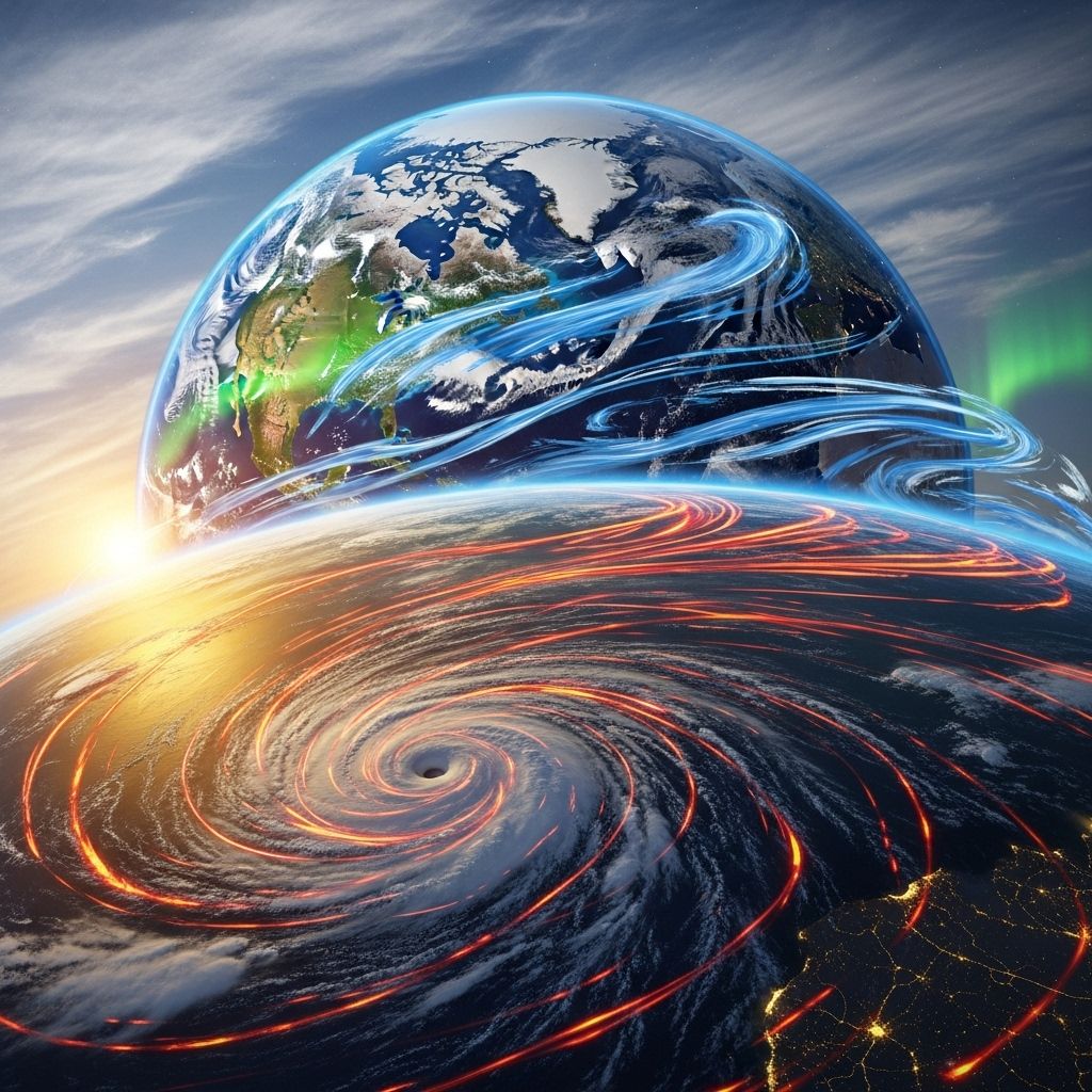 How rising global temperatures drive El Niño, La Niña, monsoons, hurricanes, and other major climate phenomena.