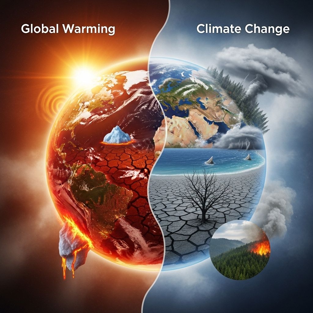Understanding how global warming and climate change differ, why the terms matter, and the impacts on our planet.