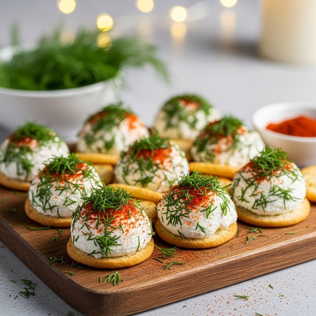 Coated in herbs and spices, creamy rounds bring bold color and effortless elegance.