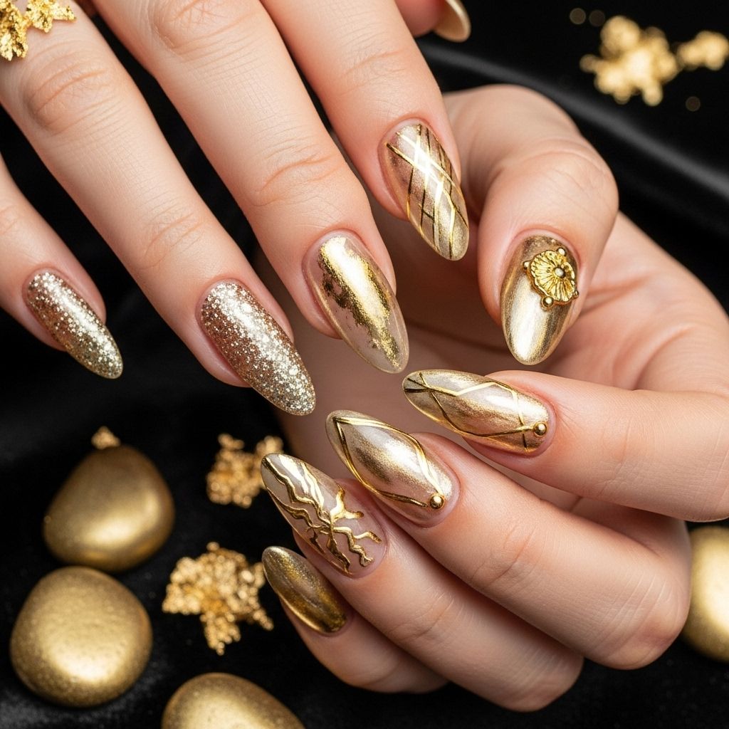 Shimmer, shine, and sparkle with these dazzling gold nail ideas perfect for every style—from minimalist chic to all-out glam.