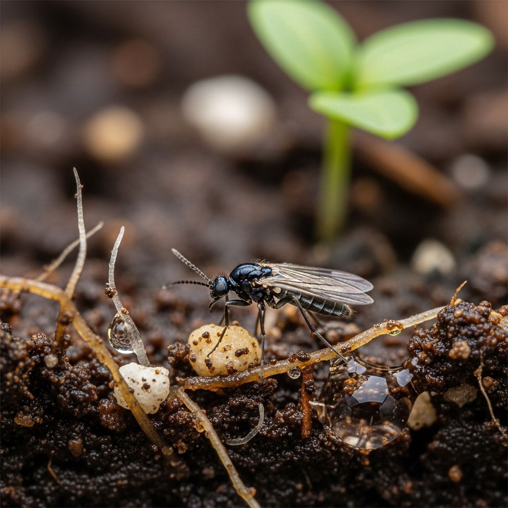 Protect roots by blocking gnat eggs and nurturing soil for healthy indoor greenery.