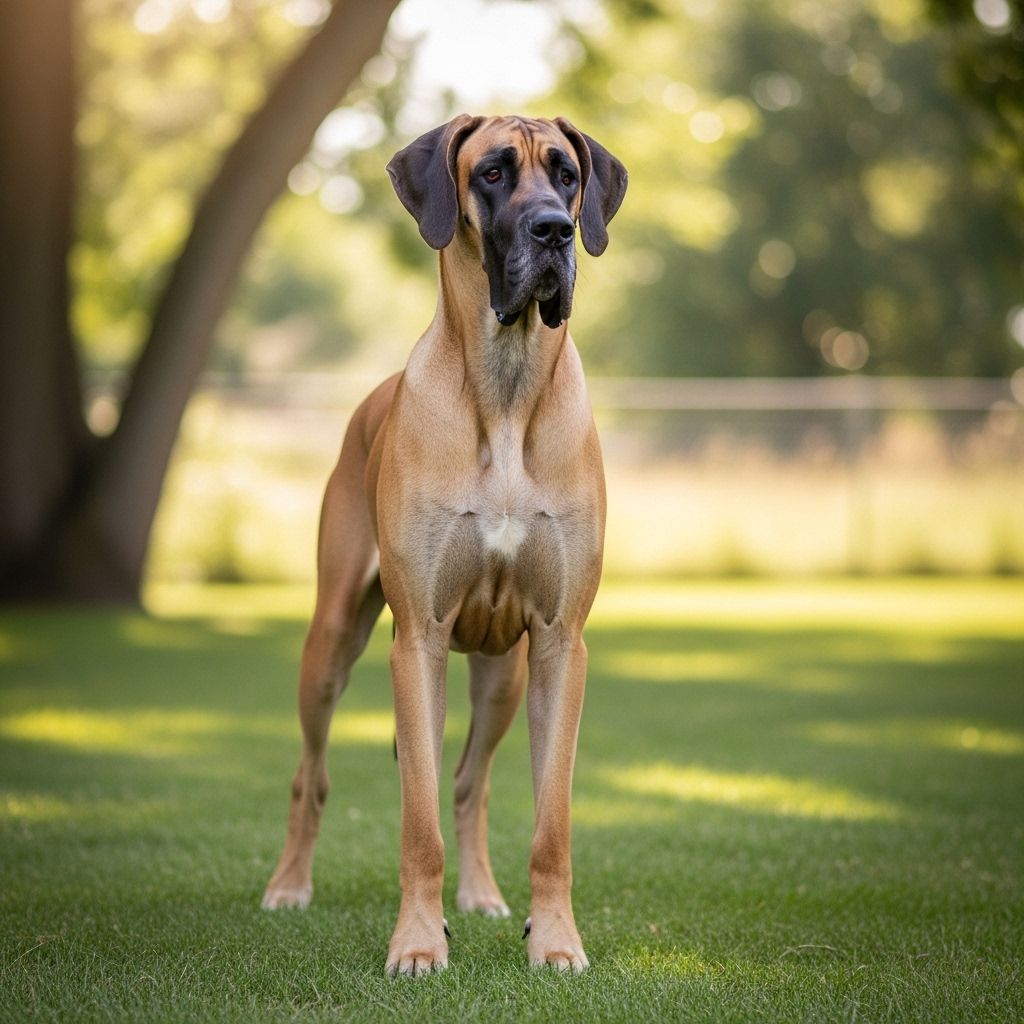 Discover the majestic Great Dane: a powerful yet gentle companion with a noble heritage and loving disposition