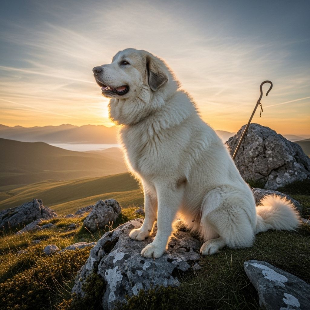 Majestic mountain guardians with gentle hearts, offering loyalty, strength, and calm.