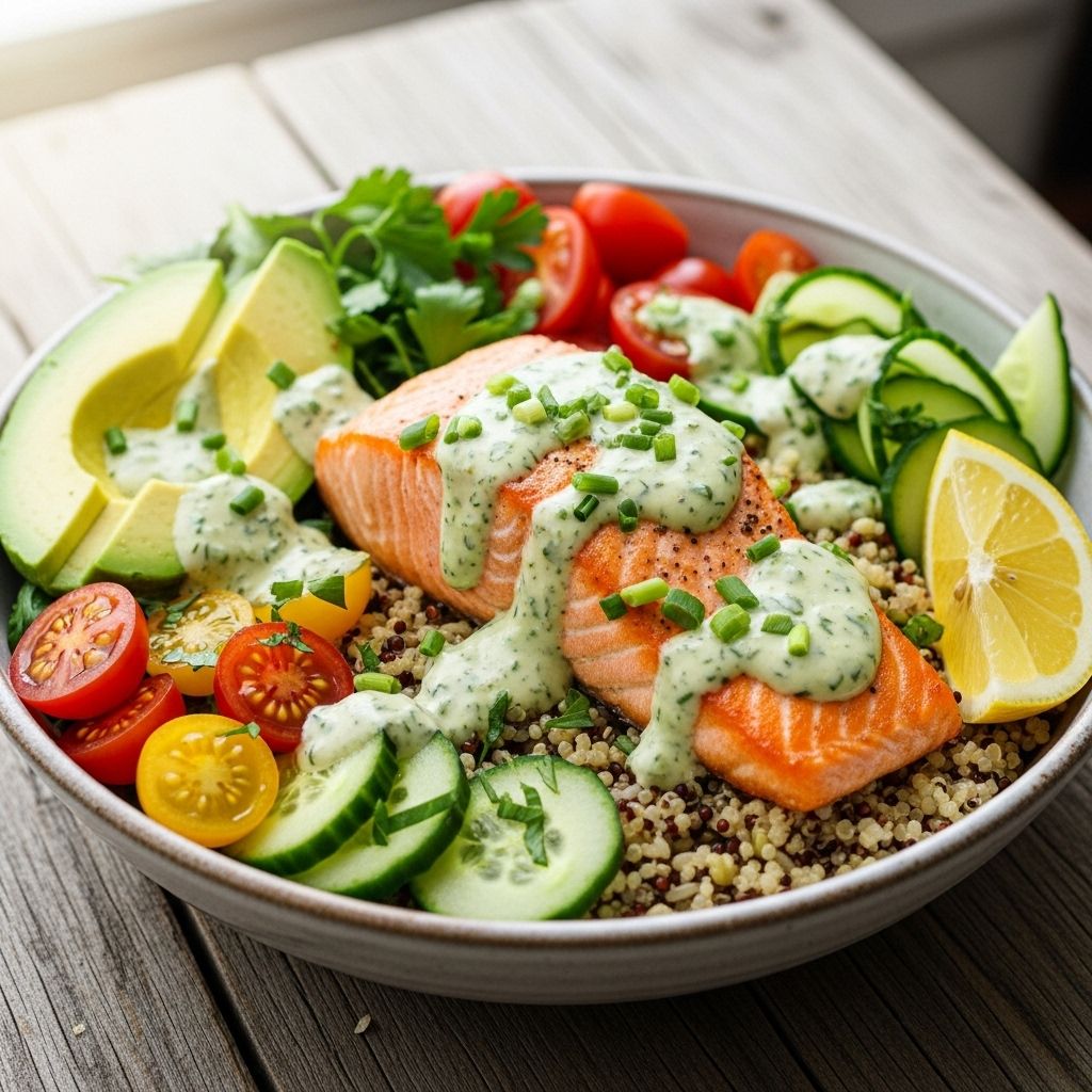Vibrant herb-infused dressing and crisp vegetables bring restaurant-quality flair to your everyday meals.