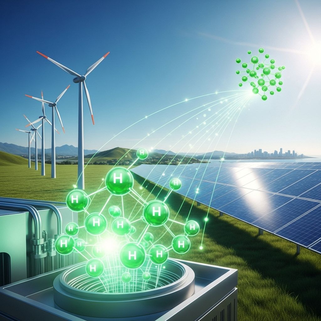 Green Hydrogen: Renewable Energy’s Powerful, Clean Fuel of the Future Understanding green hydrogen, its production, challenges, and promise in building a zero-carbon future for industry and society.
