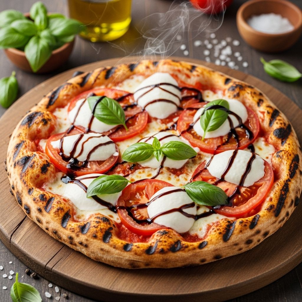 Discover the art of making grilled Caprese salad pizza with fresh ingredients, expert grilling tips, and step-by-step instructions for a perfect, vibrant meal.