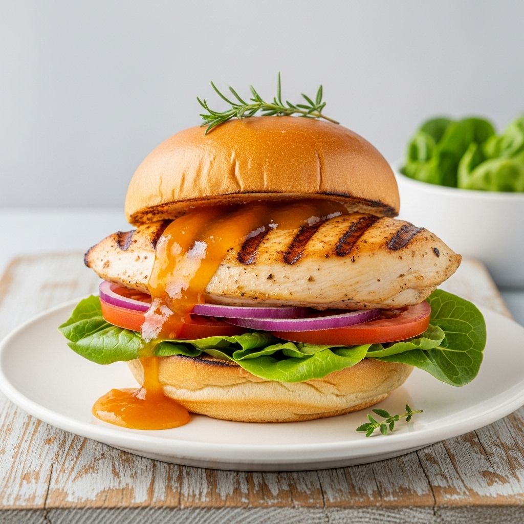 A tangy fruit spread melds with melted cheese and crisp greens for an elevated lunch.