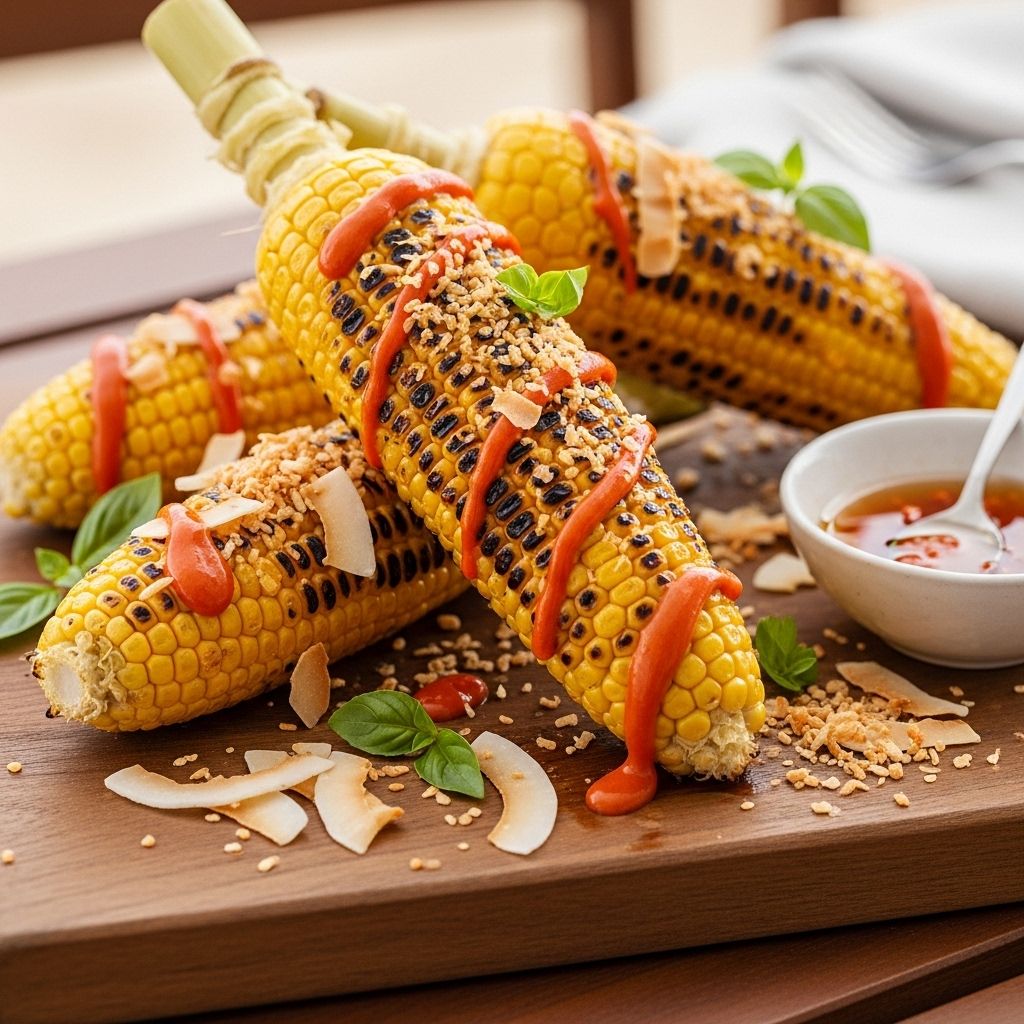 A bold summer side that marries smokiness, sweet crunch, and a hit of savory depth.