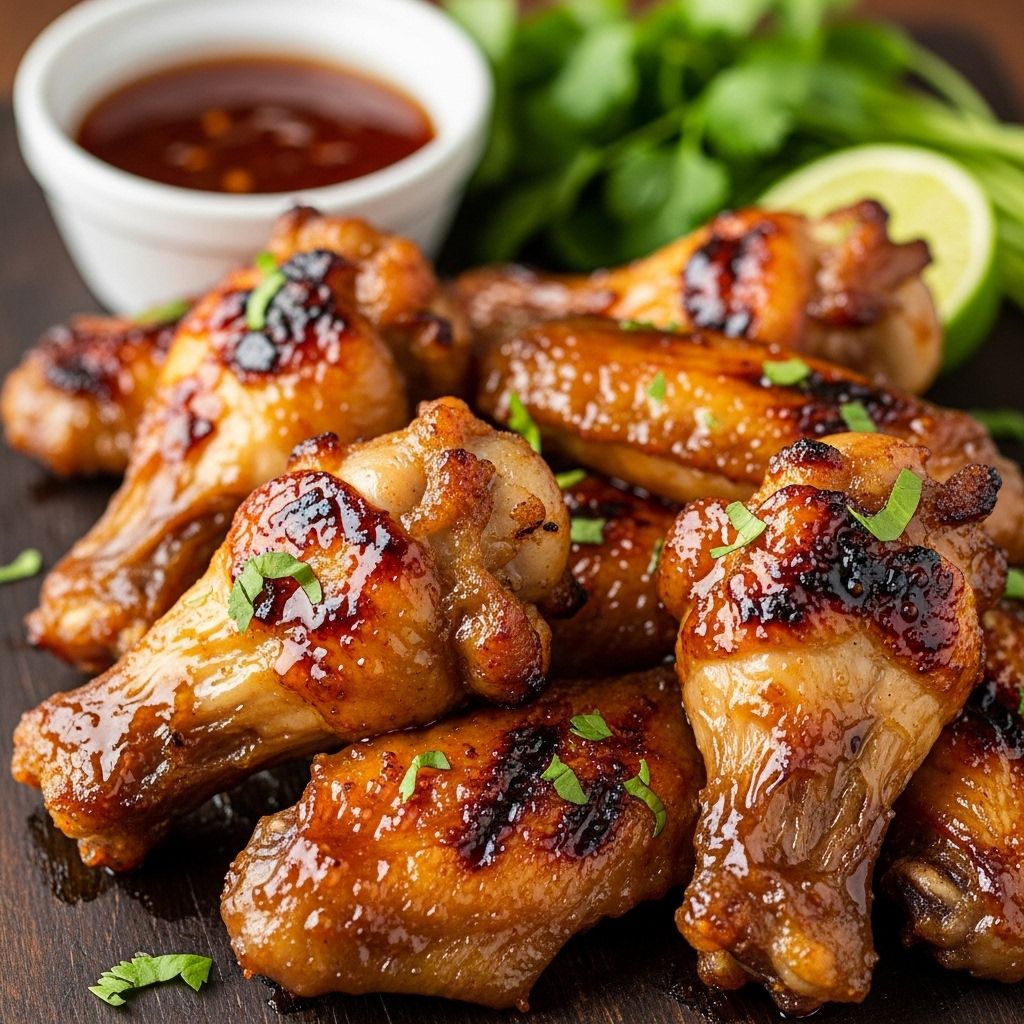 Glossy caramelized drumettes deliver the perfect sweet, smoky, and spicy balance.