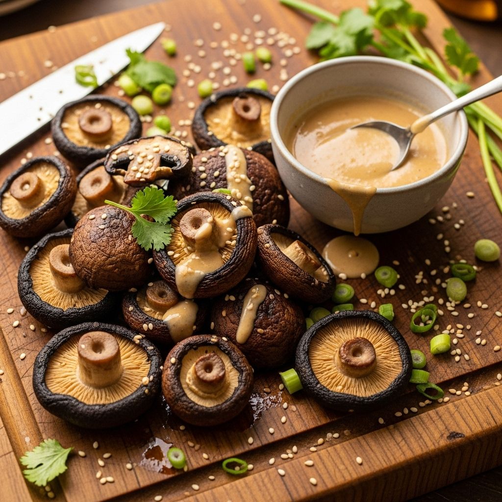 Savor a quick, fuss-free dish that balances smoky char with a silky, nutty sauce.