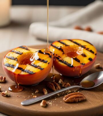 A caramel-kissed fruit treat that elevates summer gatherings with effortless flavor.