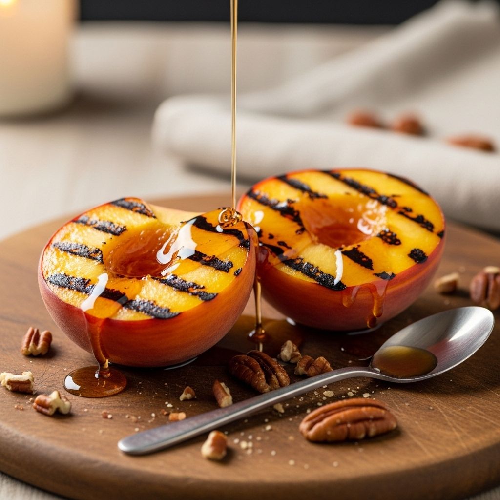 A caramel-kissed fruit treat that elevates summer gatherings with effortless flavor.